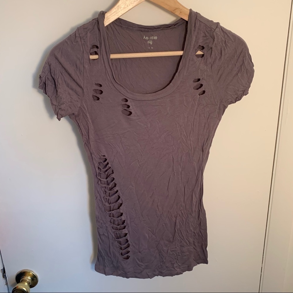 NWOT Vintage Kensie Destructed T-shirt